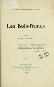 Les Bois-Francs by Charles Édouard Mailhot