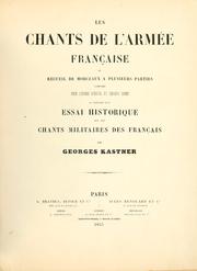 Les chants de l'armée française by Georges Kastner