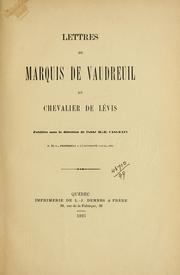 Cover of: Collection des manuscrits. by François Gaston duc de Lévis