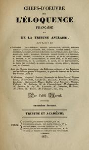 Chefs-d'oeuvre de l'éloquence française et de la tribune anglais by Marcel abbé