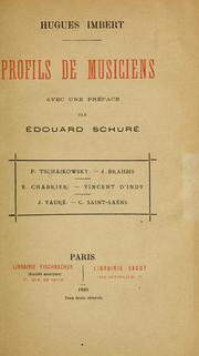 Cover of: Profils de musiciens.