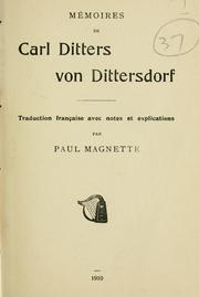 Cover of: Mémoires.: Traduction française avec notes et explications par Paul Magnette.