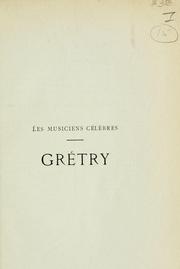 Grétry by Henri de Curzon