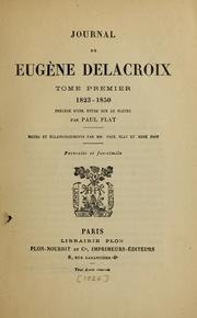 Cover of: Journal de Eugène Delacroix