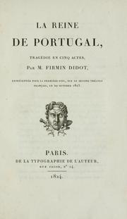 Cover of: La reine de Portugal: tragédie en cinq actes