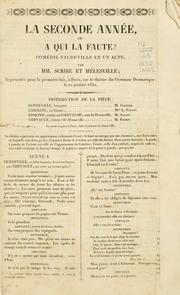 Cover of: La seconde année by Eugène Scribe
