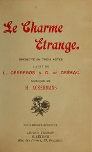 Le charme étrange by Hippolyte Ackermans