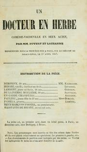 Cover of: [Théâtre.