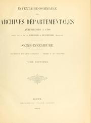 Seine-Inferieure by Seine-Inferieure, France (Dept.)  Archives