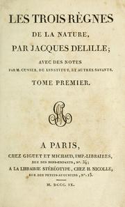 Cover of: Les trois règnes de la nature