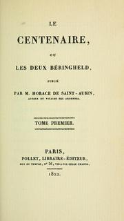 Cover of: centenaire ou, Les deux Béringheld