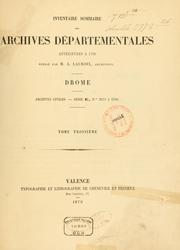 Archives civiles by Archives départementales de la Drôme.