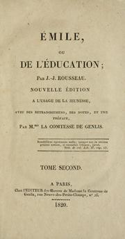 Cover of: Émile by Jean-Jacques Rousseau