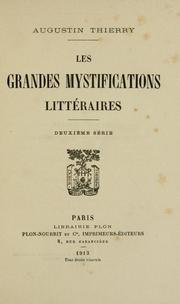 Cover of: Les grandes mystifications littéraires: deuxi`eme série