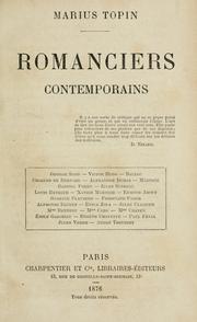 Cover of: Romanciers contemporains