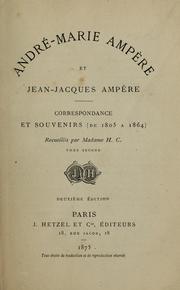 Cover of: Correspondance et souvenirs (de 1805 a 1864) by André-Marie Ampère