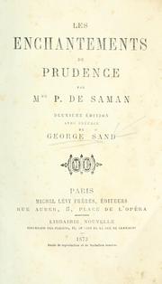 Cover of: Les enchantements de Prudence