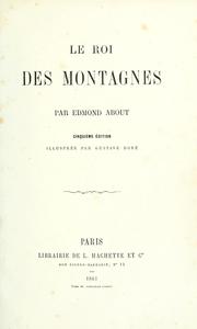Cover of: Le roi des montagnes by Edmond About