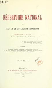 Le répertoire national by J. Huston
