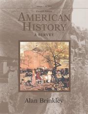 Cover of: American History | Alan Brinkley
