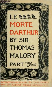 Cover of: Le morte Darthur.