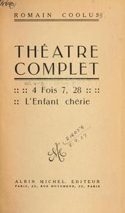 Cover of: Théâtre complet.