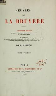 Cover of: Oeuvres by Jean de La Bruyère