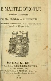Cover of: Le maître d'école: comédie-vaudeville