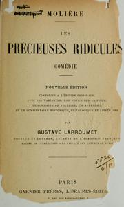 Cover of: Les précieuses ridicules by Molière