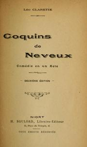 Cover of: Coquins de neveux: comédie en un acte.
