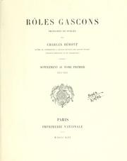 Cover of: Rôles gascons