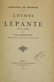Cover of: L' hymne sur Lépante by Fernando de Herrera