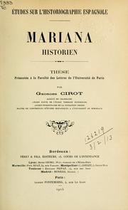 Cover of: Mariana historien.