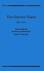 Cover of: The Goebbels diaries, 1942-1943. by Joseph Goebbels