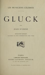 Cover of: Gluck