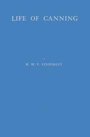 Cover of: Life of Canning. by Harold William Vazeille Temperley, Harold William Vazeille Temperley