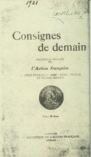 Consignes de demain by Antonio Perrault