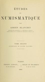Cover of: Études de numismatique. by Adrien Blanchet