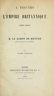Cover of: Á travers l'Empire britannique (1883-1884)