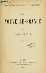 Cover of: La Nouvelle-France.