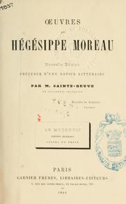 Cover of: Oeuvres by Hégésippe Moreau