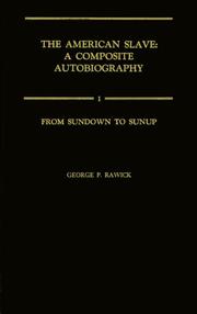 Cover of: From Sundown to Sunup by George P. Rawick
