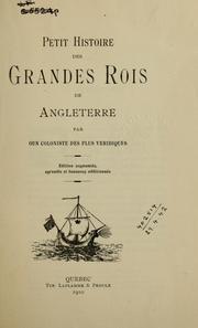 Cover of: Petit histoire des grandes rois de Angleterre