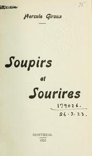 Cover of: Soupirs et sourires. by Hercule Giroux