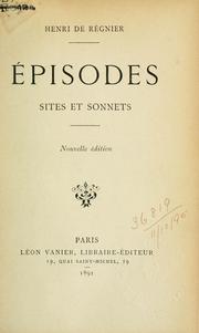 Cover of: Episodes by Henri de Régnier