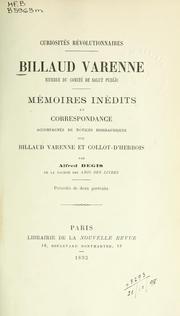 Cover of: Mémoires inédits et correspondance