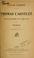 Cover of: Thomas l'Agnelet, gentilhomme de fortune