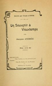 Cover of: Un souvenir à vieuxtemps.