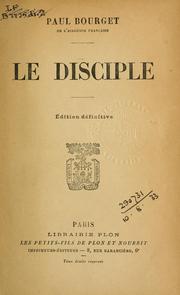 Cover of: Le disciple. by Paul Bourget