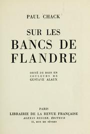 Cover of: Sur les bancs de Flandre